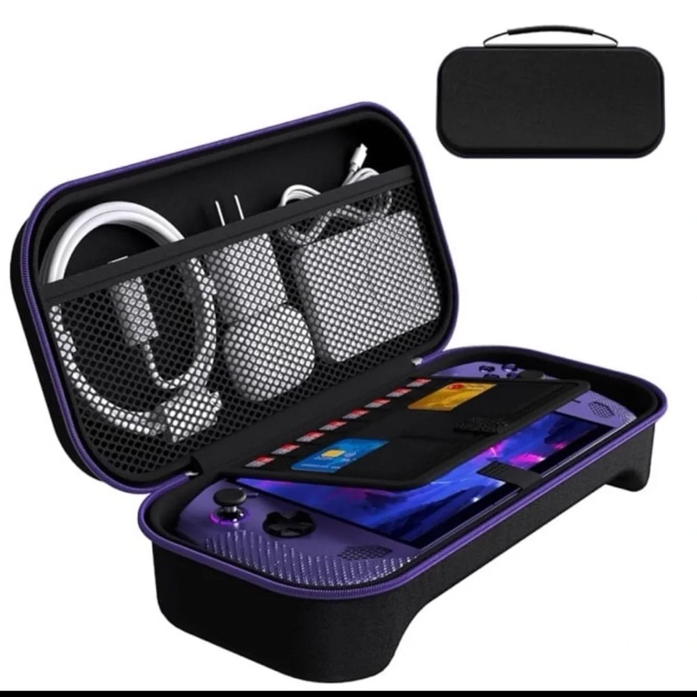 Lenovo Legion Go S/ROG XBOX ALLY X STORAGE Case-Black and Purple